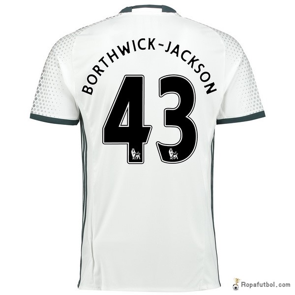 Camiseta Manchester United Replica Tercera Ropa Borthwick Jackson 2016/17 Blanco